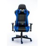 Cadeira Gamer One Shot Azul com Preto - 2