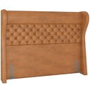 Ver imagem 1 de Cabeceira Cama Box King 195 Cm P05 Madrid Couríssimo Whisky