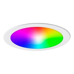 Painel Led Branco 18w Rgb Redondo 22x22cm Embutir Ekhm-t2018er
