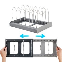 Organizador Tampas Panelas - Formas Gaveta Ajustável - 1