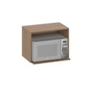 Ver imagem 1 de Armário Aéreo Nicho Micro-ondas 58cm Etna Carvalho Oak Off White - Ssx Multicoisas