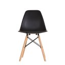 Ver imagem 5 de Conjunto Mesa Eames Preta 90 Cm com 4 Cadeiras Pretas Dsw Estilo Atemporal