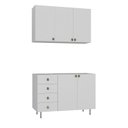 Ver imagem 2 de Cozinha Compacta 2 Peças 100% Mdf Bp 1 Balcão 1 Aereo Maranello