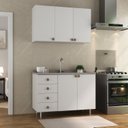 Ver imagem 1 de Cozinha Compacta 2 Peças 100% Mdf Bp 1 Balcão 1 Aereo Maranello