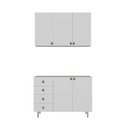 Ver imagem 4 de Cozinha Compacta 2 Peças 100% Mdf Bp 1 Balcão 1 Aereo Maranello