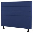 Ver imagem 1 de Cabeceira Cama Box Solteiro Malik 90cm Suede Azul - Desk Design