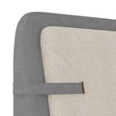Ver imagem 7 de Cabeceira Cama Casal 140cm Nalu Facto Cinza/Linho Off Z37 - Mpozenato