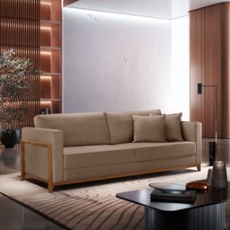 Sofá 03 Lugares Paris Veludo 1,74M - 1