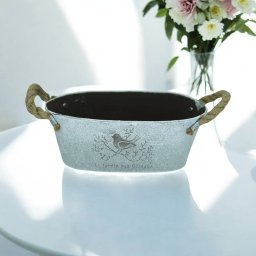 Vaso de Metal Moderno 26x16x10cm Sofisticação e Durabilidade para Sua Decoração - 3