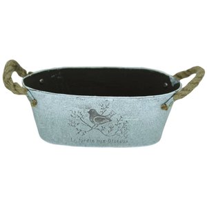 Vaso de Metal Moderno 26x16x10cm Sofisticação e Durabilidade para Sua Decoração