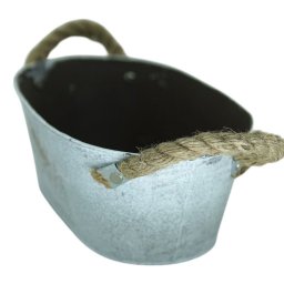 Vaso de Metal Moderno 26x16x10cm Sofisticação e Durabilidade para Sua Decoração - 2
