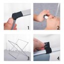 Ver imagem 3 de Cesto de Roupa Triplo Organizador Armazenamento 3 Seções