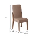 Ver imagem 4 de CONJUNTO SALA DE JANTAR DUBAI 1,56 COM 06 CADEIRAS AMEND 73B