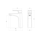 Ver imagem 4 de Misturador Monocomando Deca de Mesa Bica Média Level Black Matte – 2880.bl26.mt