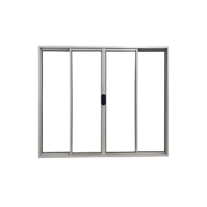 Vitrô 4 Folhas de Correr Aluminio Branco 1,00x1,00