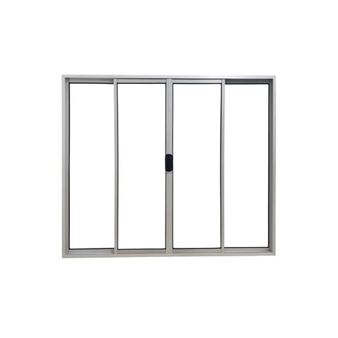 Vitrô 4 Folhas de Correr Aluminio Branco 1,00x1,00