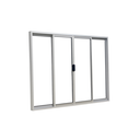 Ver imagem 2 de Vitrô 4 Folhas de Correr Aluminio Branco 1,00x1,00