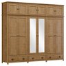 Guarda-Roupa Bipartido 12 Portas 3 Gavetas Topázio Madeira Maciça - 3
