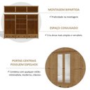 Ver mais imagens de Guarda-Roupa Bipartido 12 Portas 3 Gavetas Topázio 100% Madeira Maciça