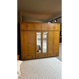 Guarda-Roupa Bipartido 12 Portas 3 Gavetas de Madeira Maciça Topázio  - 7