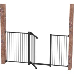 GRADE PORTÃO PET BEBÊ DIVISOR AMBIENTE 143 A 148 CM PRETO - 4