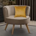 Ver imagem 2 de Capa para Almofada Drapeada Line em Veludo Quadrada