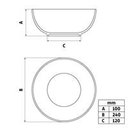 Ver imagem 3 de Saladeira Tramontina Maria Augusta em Porcelana 24 Cm 96010/082