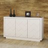 Buffet Xadrez 3 Portas 136cm Laca Branca - 1