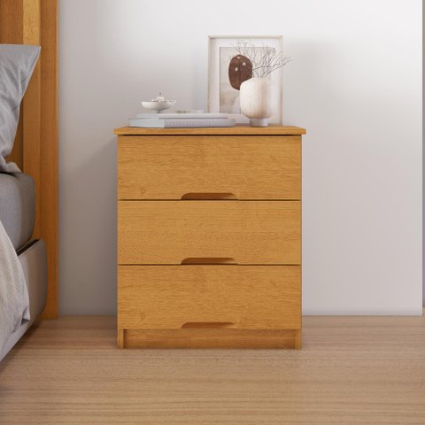 Mesa de Cabeceira 3 Gavetas Londres