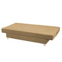 Ver imagem 3 de Sofá Cama Reclinável Xangai Veludo Caqui:Caqui