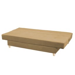 Sofá Cama Reclinável Xangai Veludo Caqui:Caqui - 3