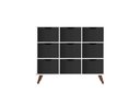 Ver imagem 2 de Nicho Organizador Retro Branco com 9 Gavetas Pretas 108 x 92,5cm - FdECOR
