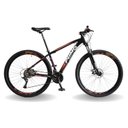 Ver imagem 1 de BICICLETA 29 PUMABIKE LINCE 27V STEEZ, FREIO MEC, K7, SUSP TRAVA, PRETO BRANCO E VERMELHO, 19
