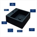 Ver imagem 6 de Cuba Pia para Banheiro de Apoio Lavabo 40cmx37cm - Genova Capuccino