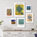 Ver imagem 1 de Kit Composição 6 Quadros Obras de Van Gogh:madeira Preta