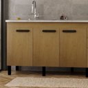 Ver imagem 2 de Gabinete de Cozinha 5 Gavetas 3 Portas 174cm Grande 100% MDF:Freijó