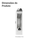 Ver imagem 4 de Balcão Porta-Temperos 20 cm 1 Porta (com Tampo) Branco/Crema Vik Madesa