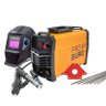 Máquina de solda 155amp 127v pro euro + máscara auto + eletrodo 6013 + 1 esquadro 35kg - 1