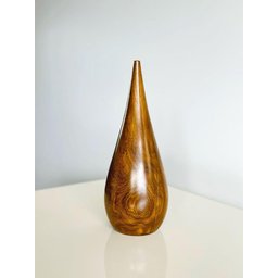 Vaso de Madeira. Vaso Decoração Artesanal Único. Feito a mão - 4
