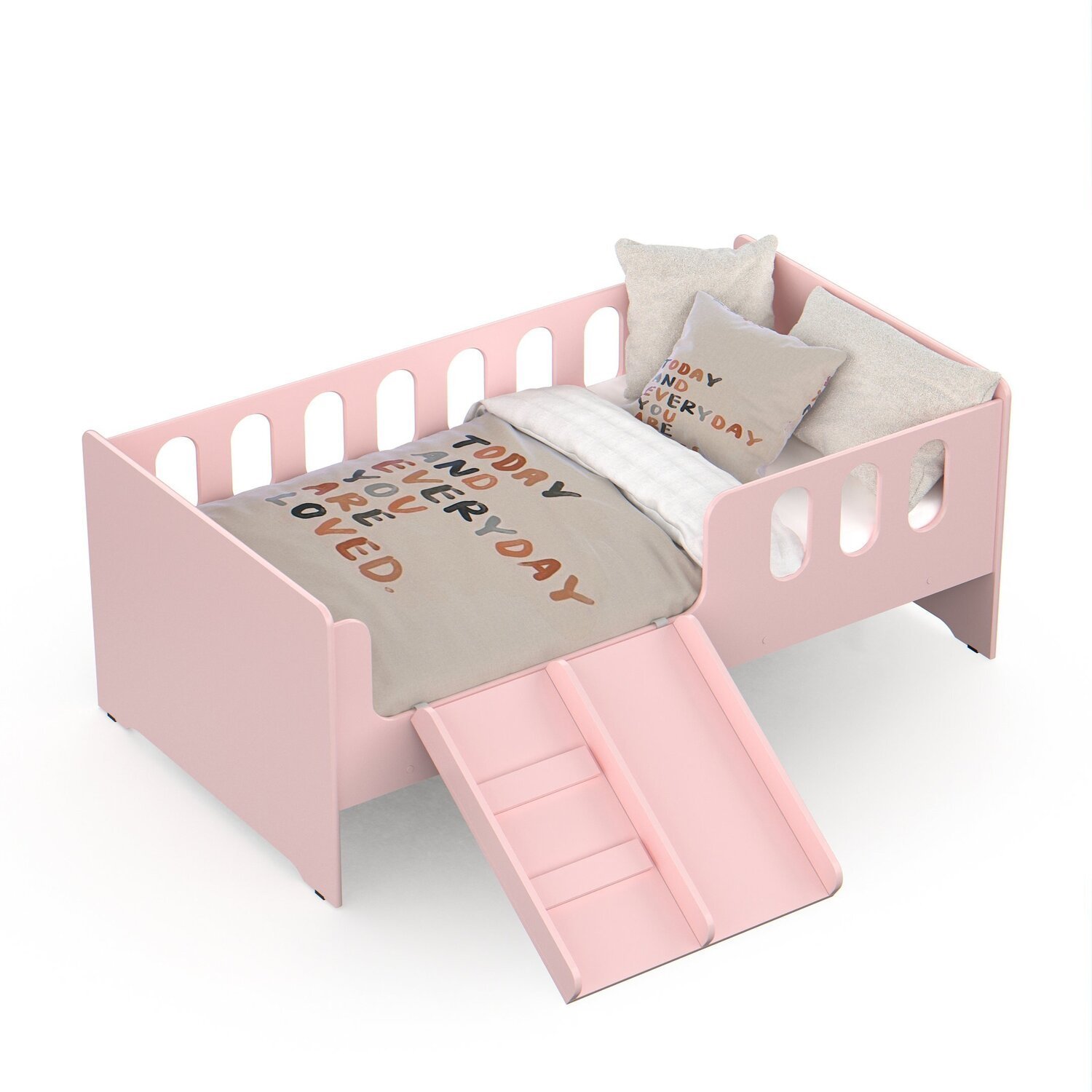 Cama Infantil Montessoriana Quarto de Criança com Escada Escorregador - 2