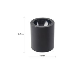 Spot de Sobrepor Nordecor Klor Gr Mini Redondo Led 5w Bivolt Preto 3000k Luz Amarela 6592 - 4