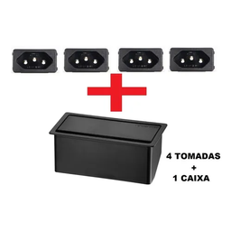 Caixa Tomadas para Embutir com 4 Tomadas Eletrificadas! - 2