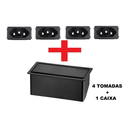 Ver imagem 2 de Caixa Tomadas para Embutir com 4 Tomadas Eletrificadas!