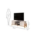 Ver imagem 5 de Rack para Tv até 65 Polegadas Tampo Bandeja Curvo Pés Madeira Maciça Cher