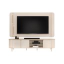 Ver imagem 2 de Rack com Painel LED 100% MDF Curvo para Tv até 75 Polegadas Ariana