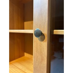 Cristaleira Rústica em Madeira Maciça 3+2 Portas para sala de Jantar Linha Rubi - 7