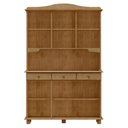 Ver imagem 5 de Cristaleira Rústica 100% Madeira Maciça 5 Portas para sala de Jantar Linha Rubi