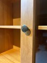 Ver imagem 7 de Cristaleira Rústica 100% Madeira Maciça 5 Portas para Sala de Jantar Linha Rubi Marrom/Freijó