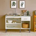 Ver imagem 4 de Balcão de Pia 120cm Realeza 3 Portas 1 Gaveta