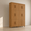 Ver imagem 2 de Guarda Roupa Solteiro Triplex 10 Portas 4 Gavetas Cinamomo Formimóveis